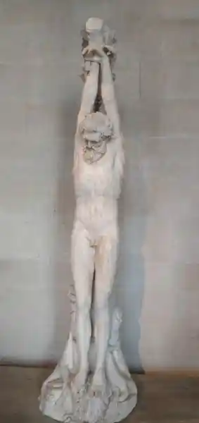 The silenus Marsyas hanging from a pine tree